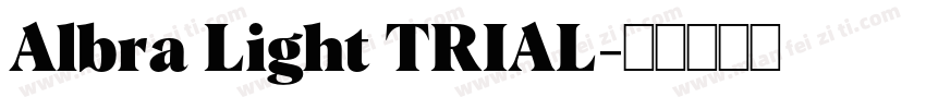 Albra Light TRIAL字体转换